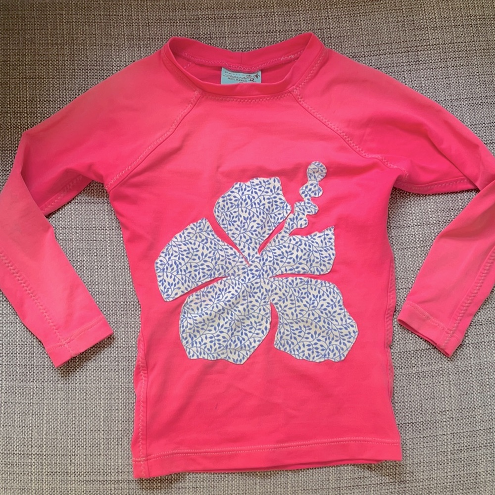 Size 4 girls long sleeve rashguard